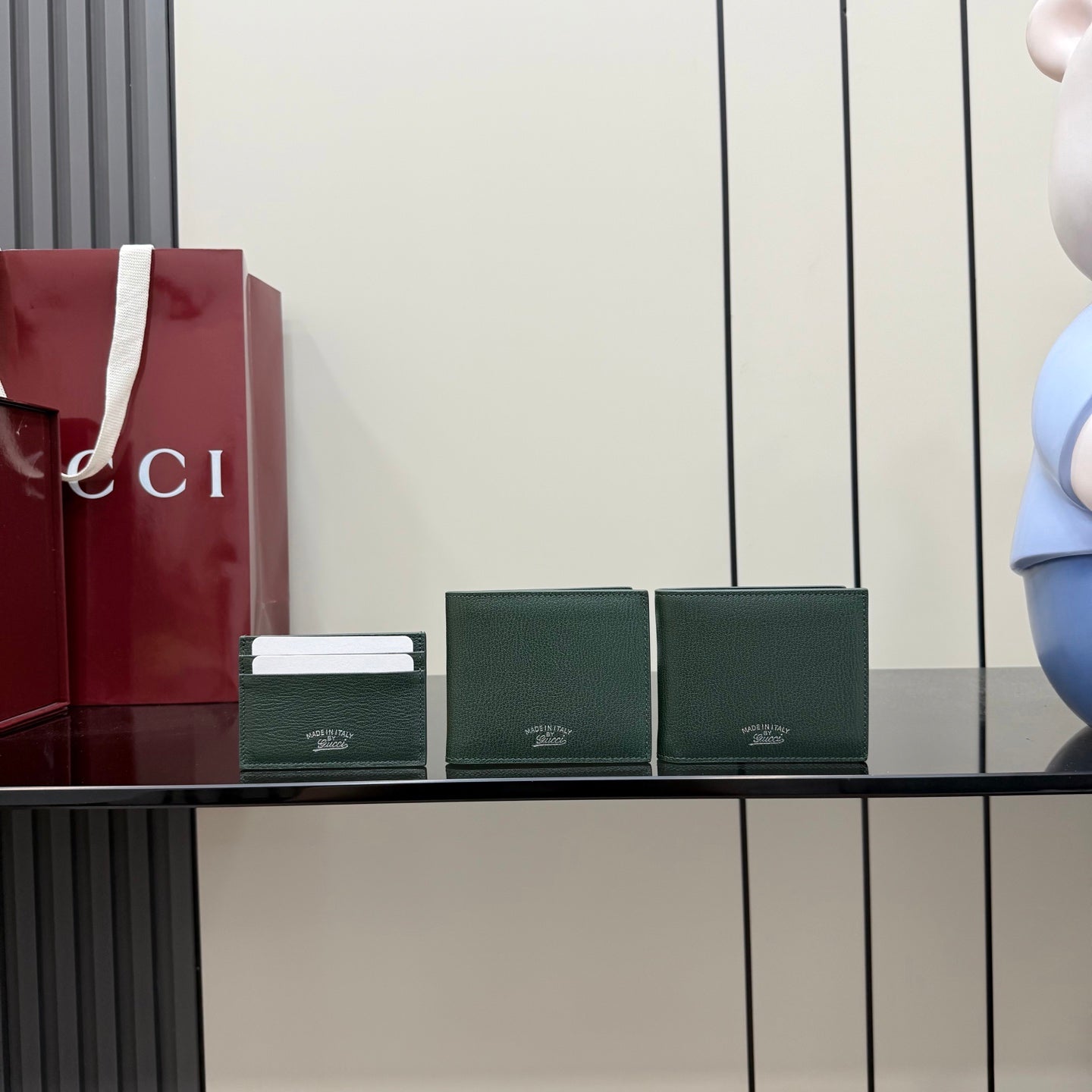 Gucci Green Lambskin Leather Handbag