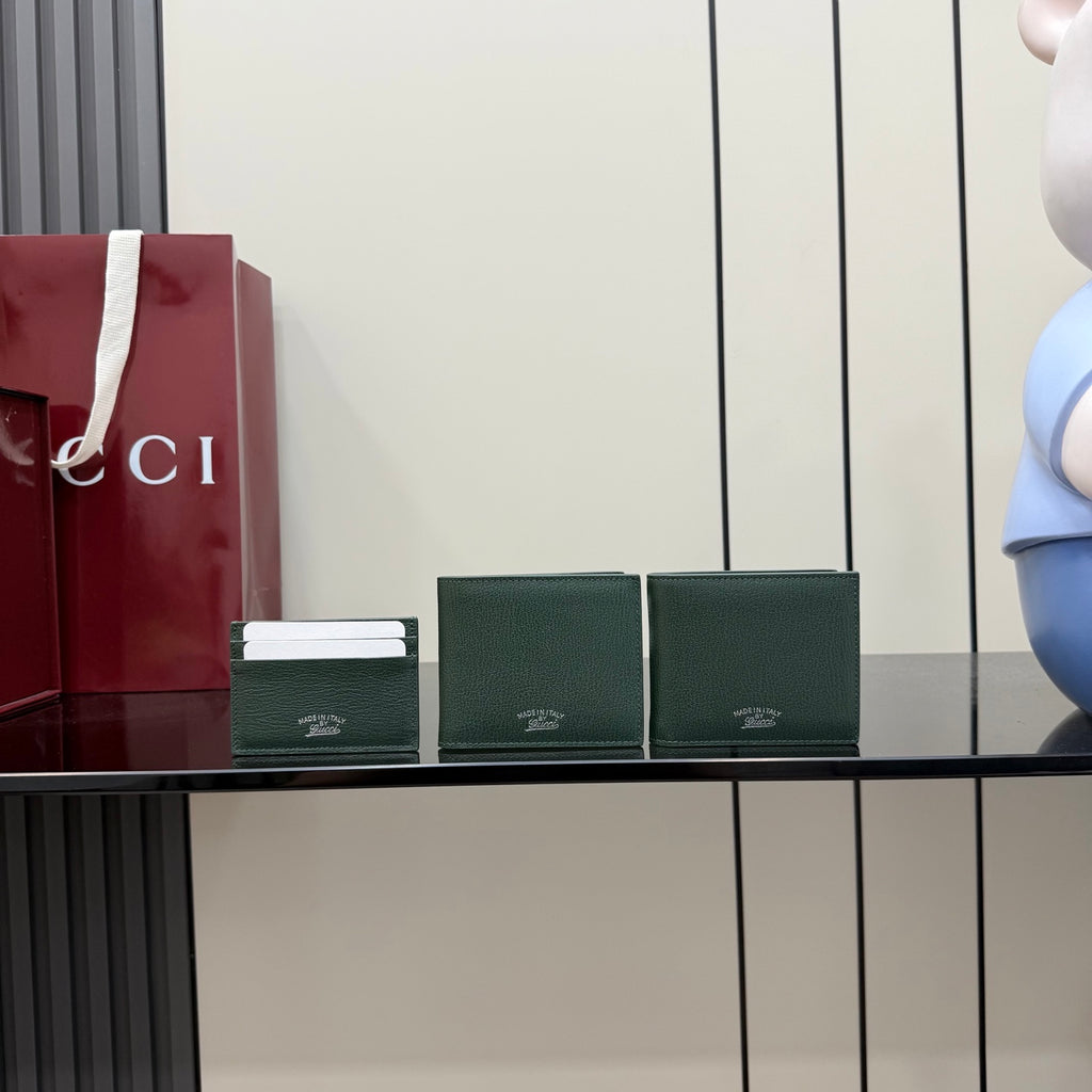 Gucci Green Lambskin Leather Handbag