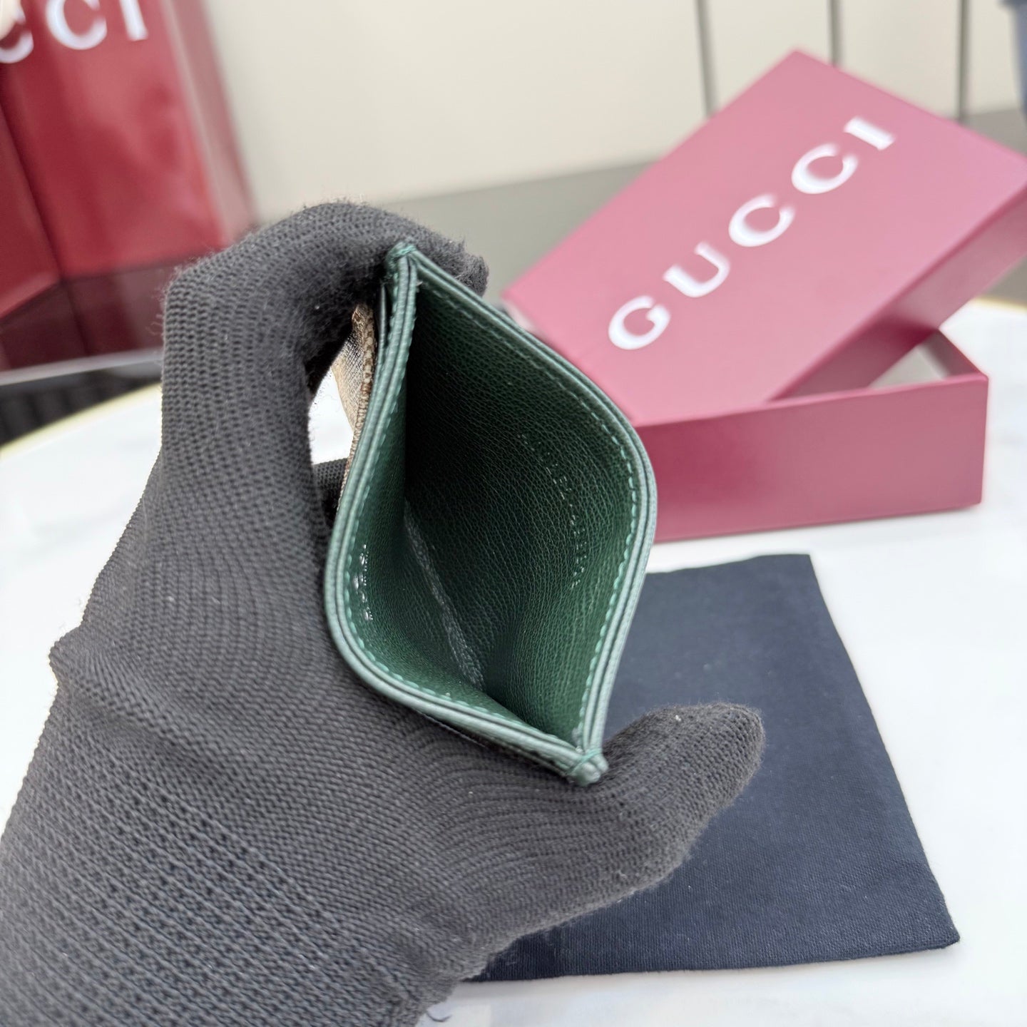 Gucci Brown Leather Clutch