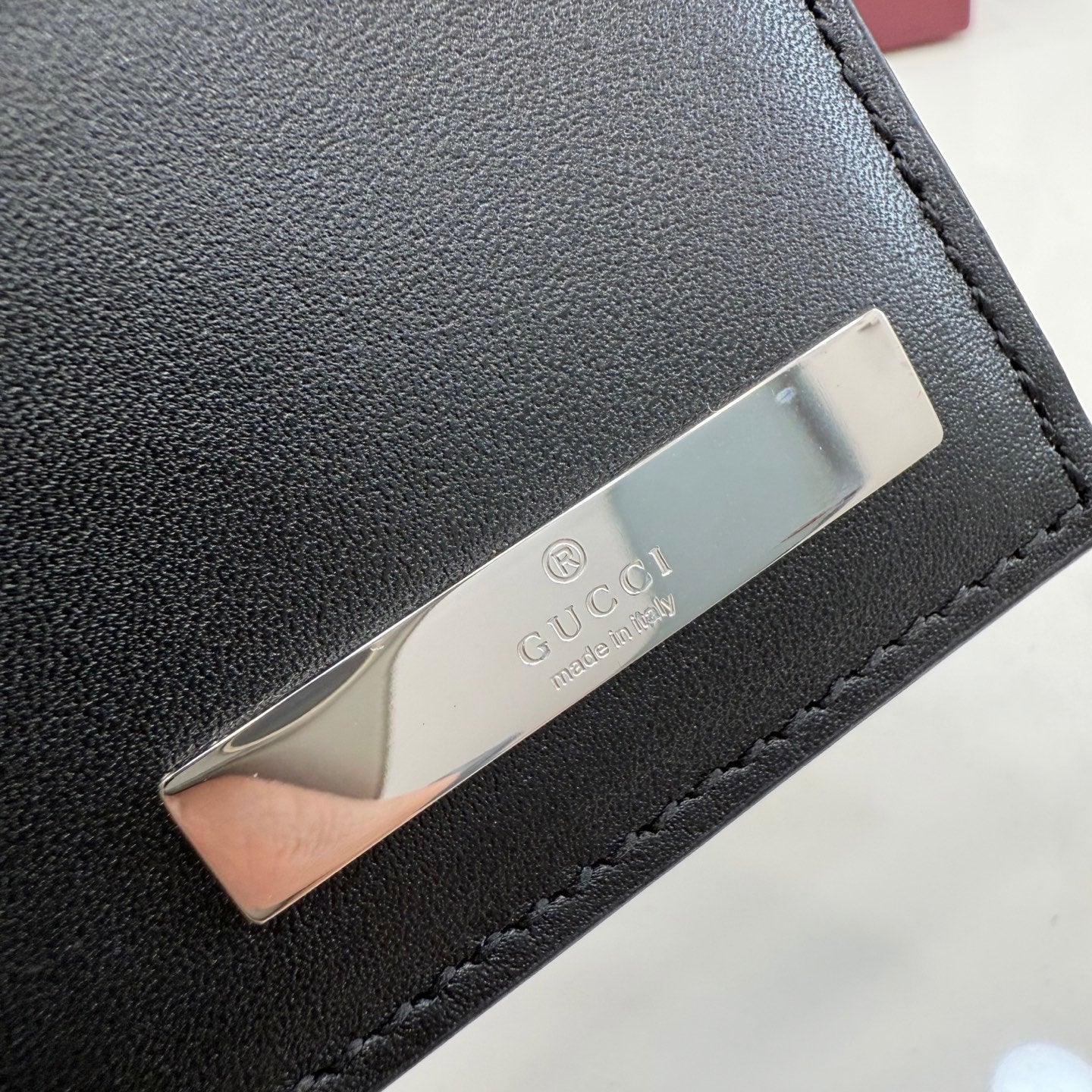 Gucci Black Leather Clutch