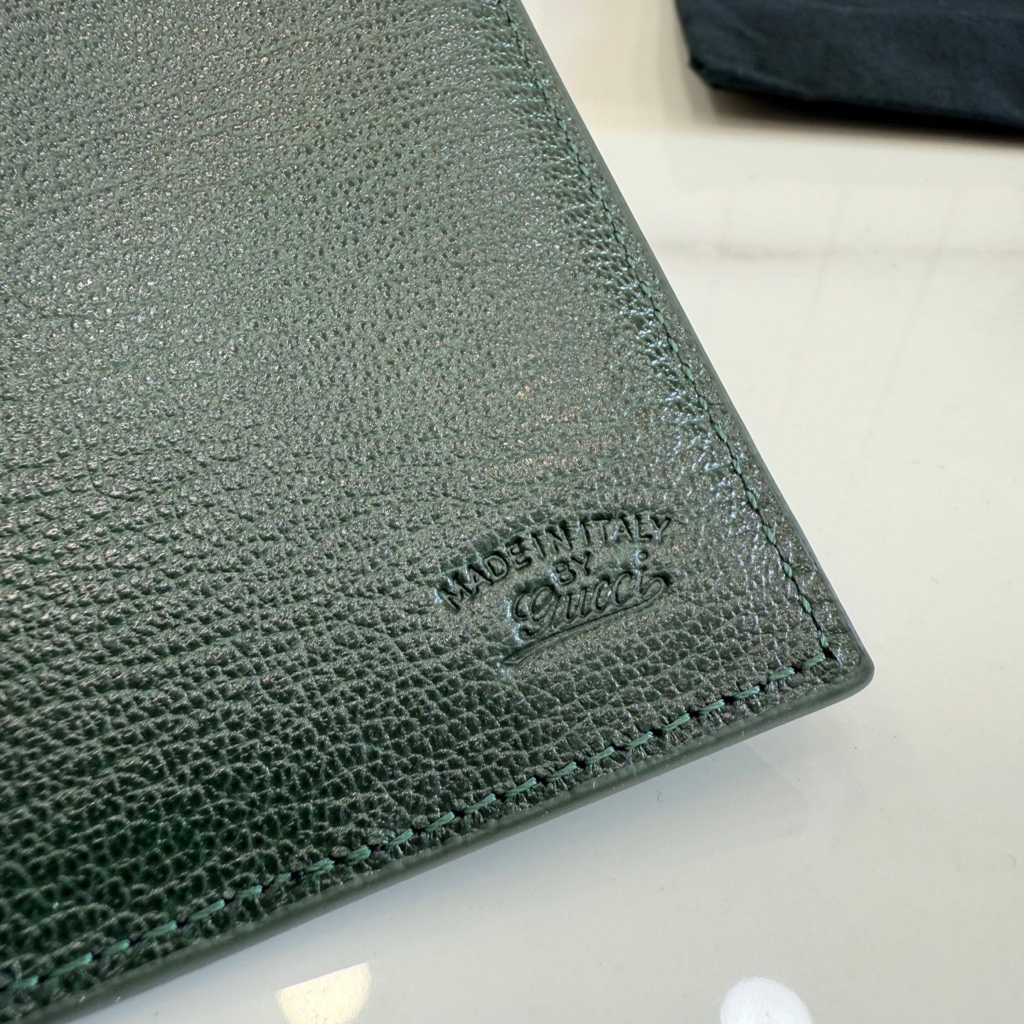Gucci Green Leather Card Holder