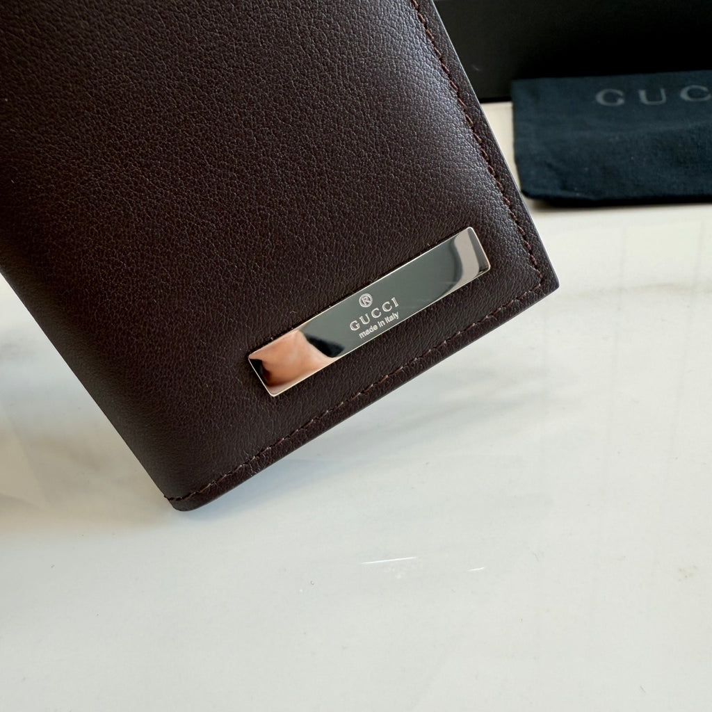 Gucci Brown Leather Card Holder