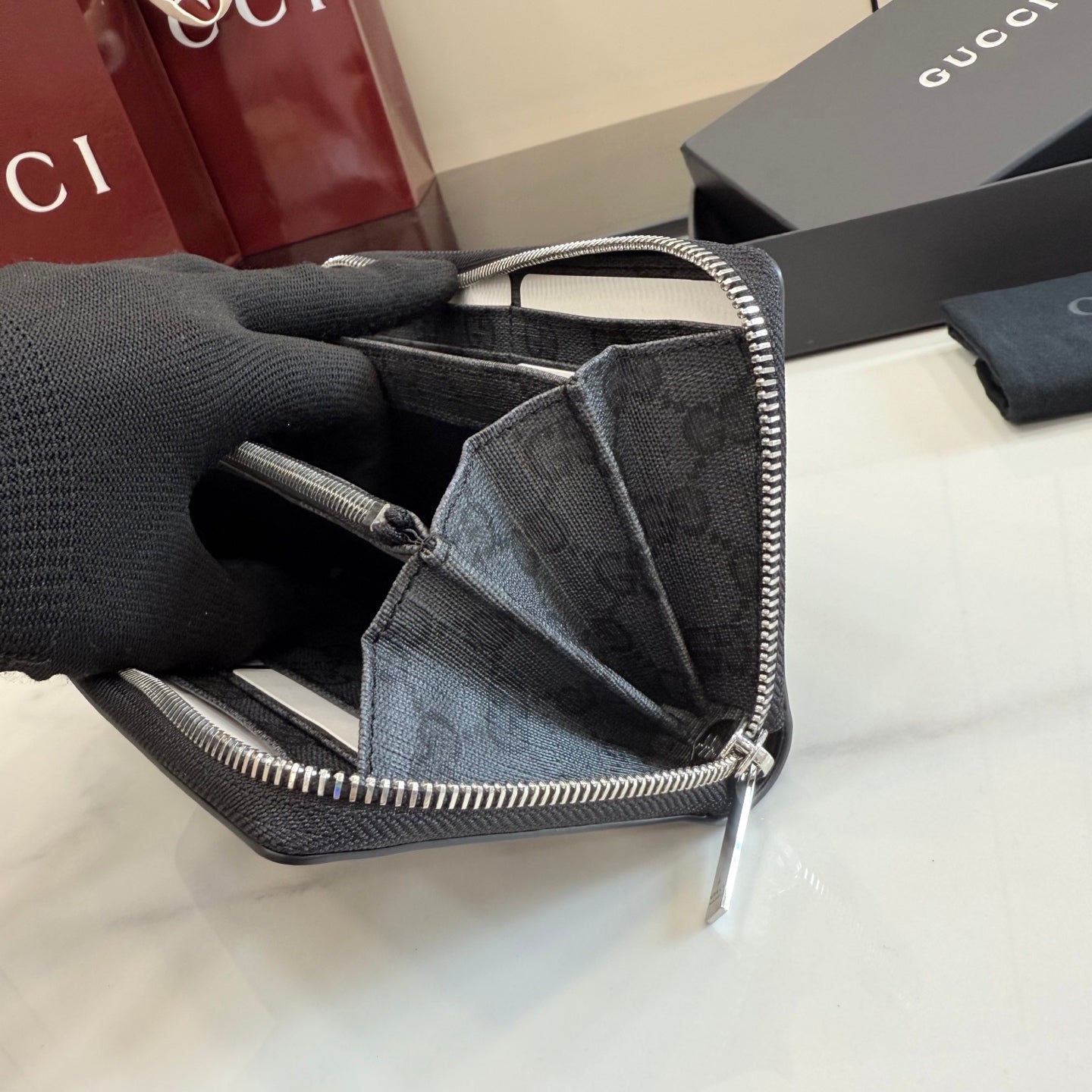 Gucci Black Leather Wallet