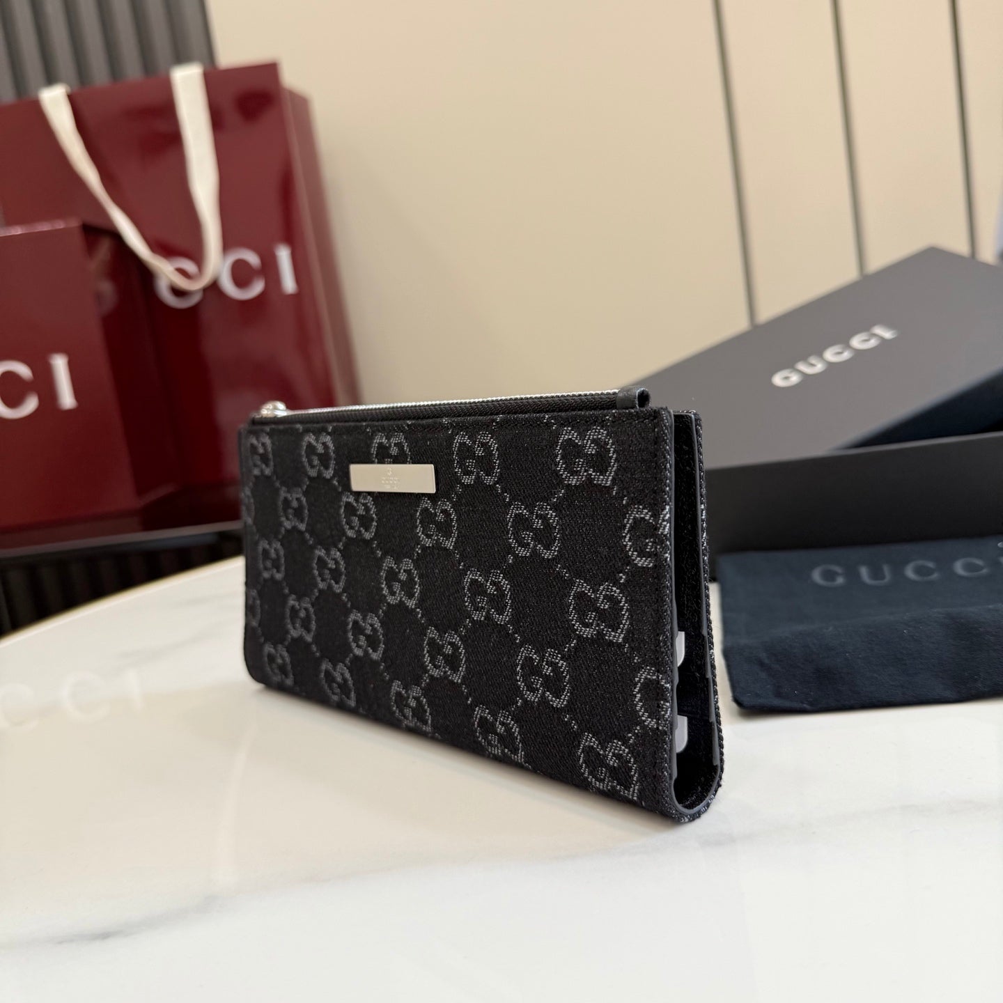 Gucci GG Marmont Black Clutch