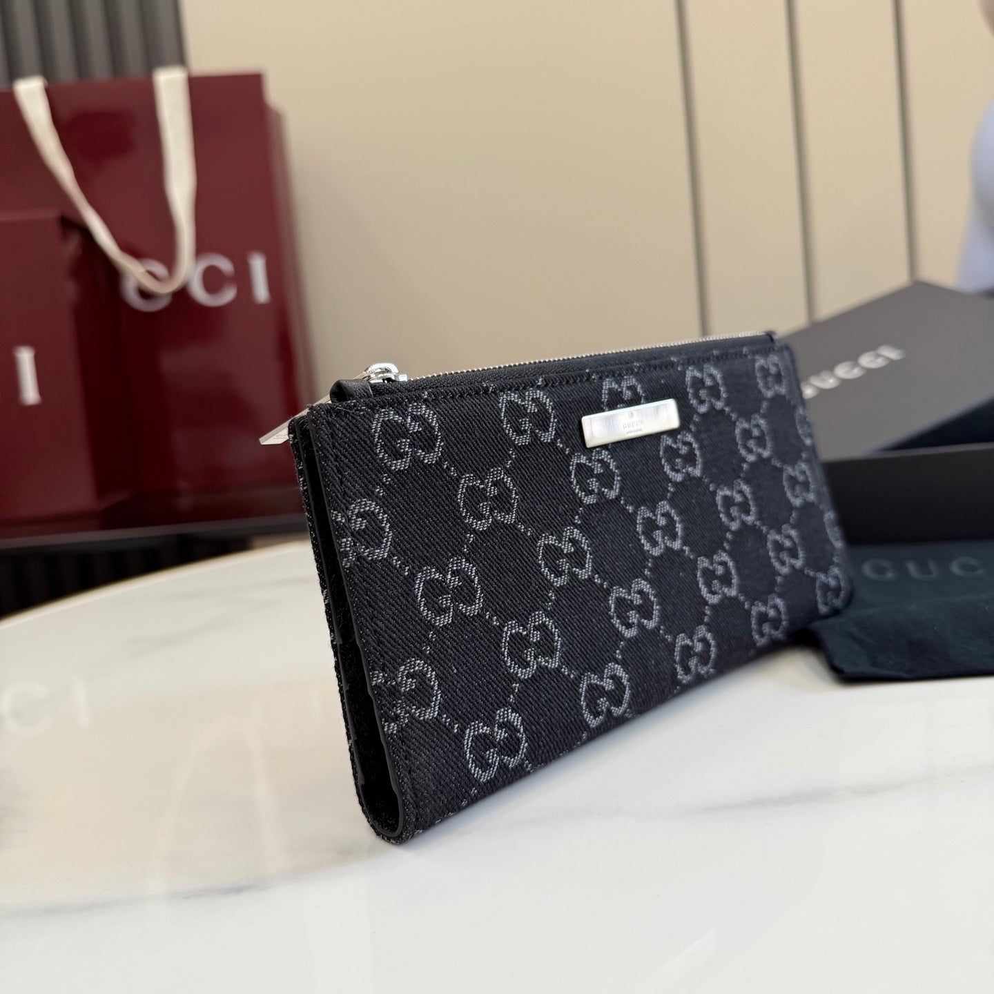 Gucci GG Marmont Black Clutch