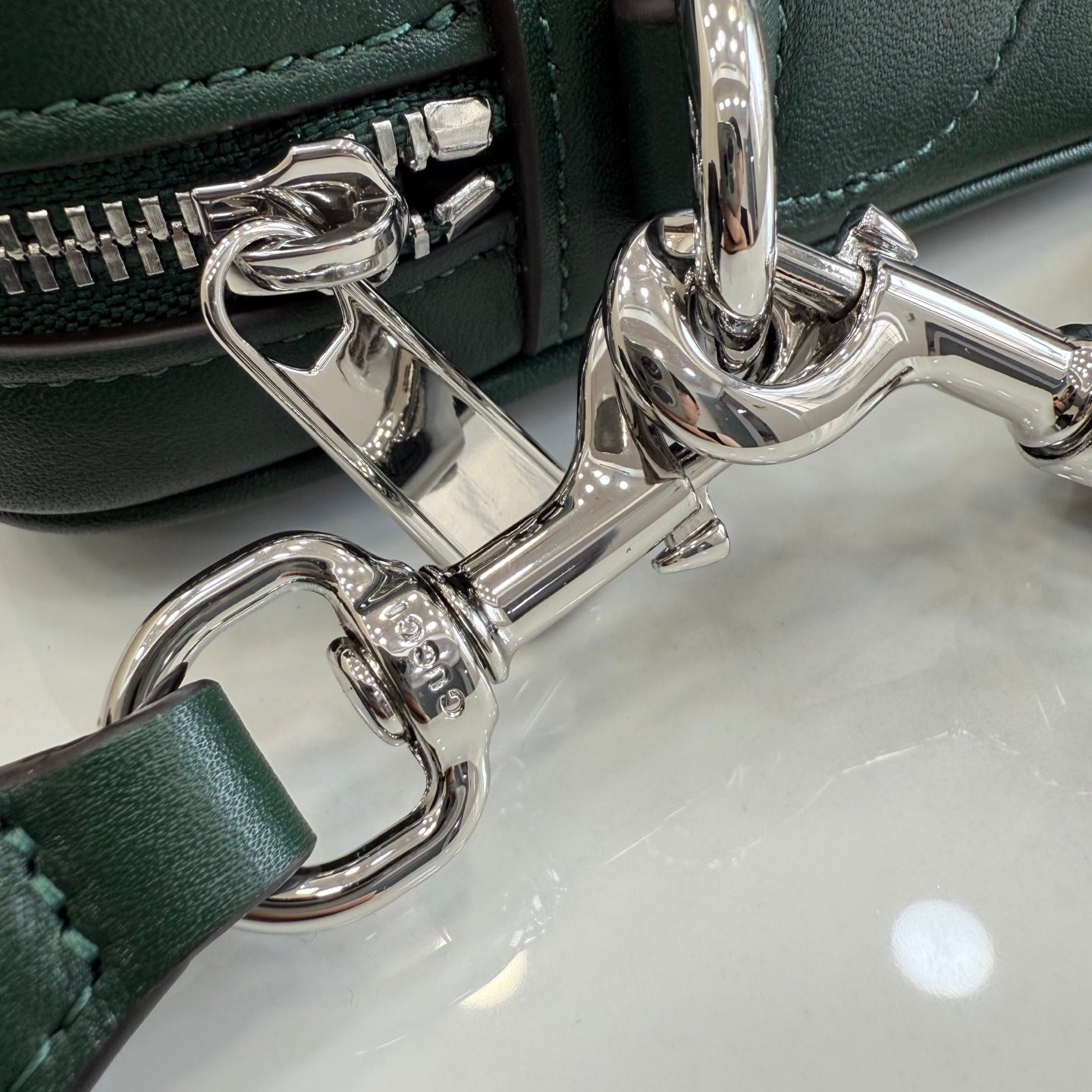 Gucci Green Leather Crossbody Bag