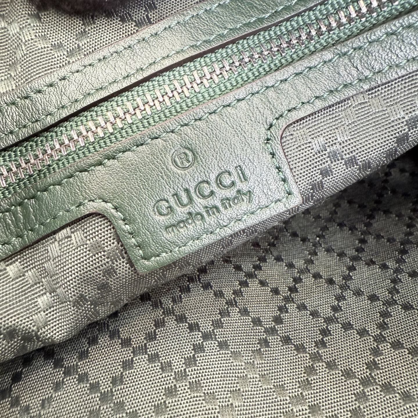 Gucci Green Leather Crossbody Bag