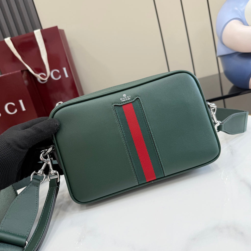Gucci Green Leather Crossbody Bag