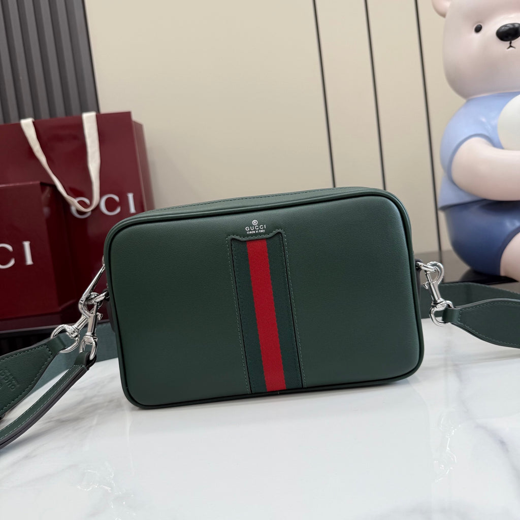 Gucci Green Leather Crossbody Bag