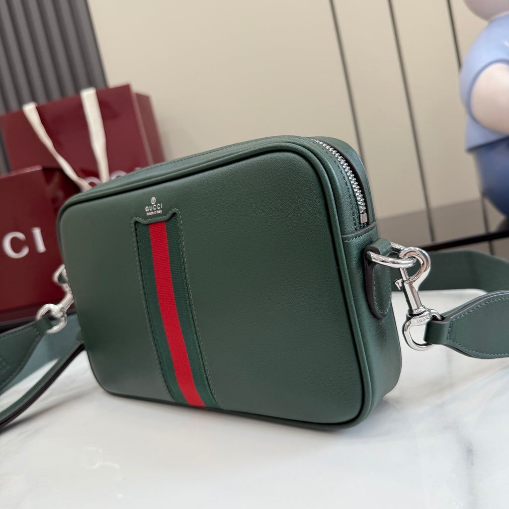 Gucci Green Leather Crossbody Bag