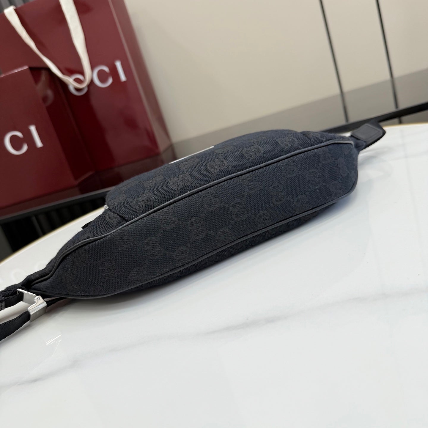 Gucci Black Leather Crossbody Bag