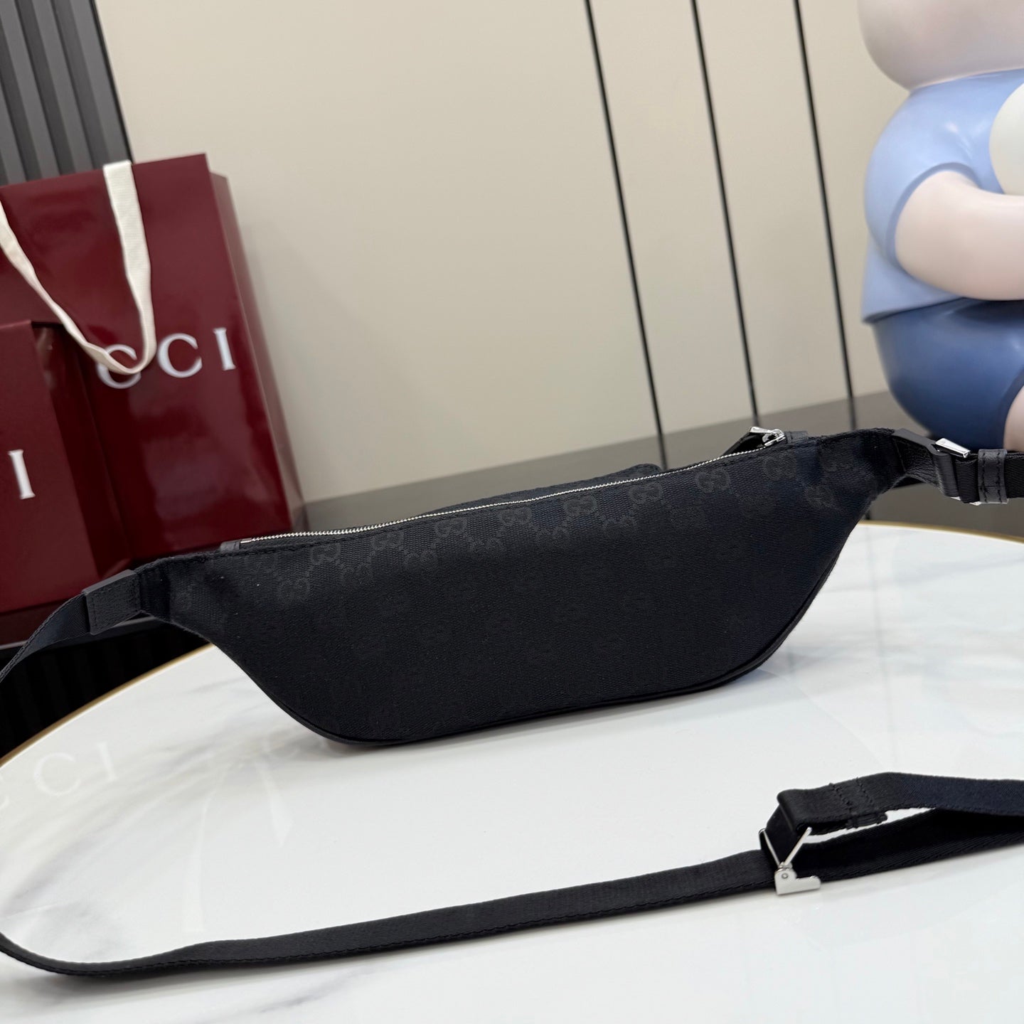 Gucci Black Leather Crossbody Bag