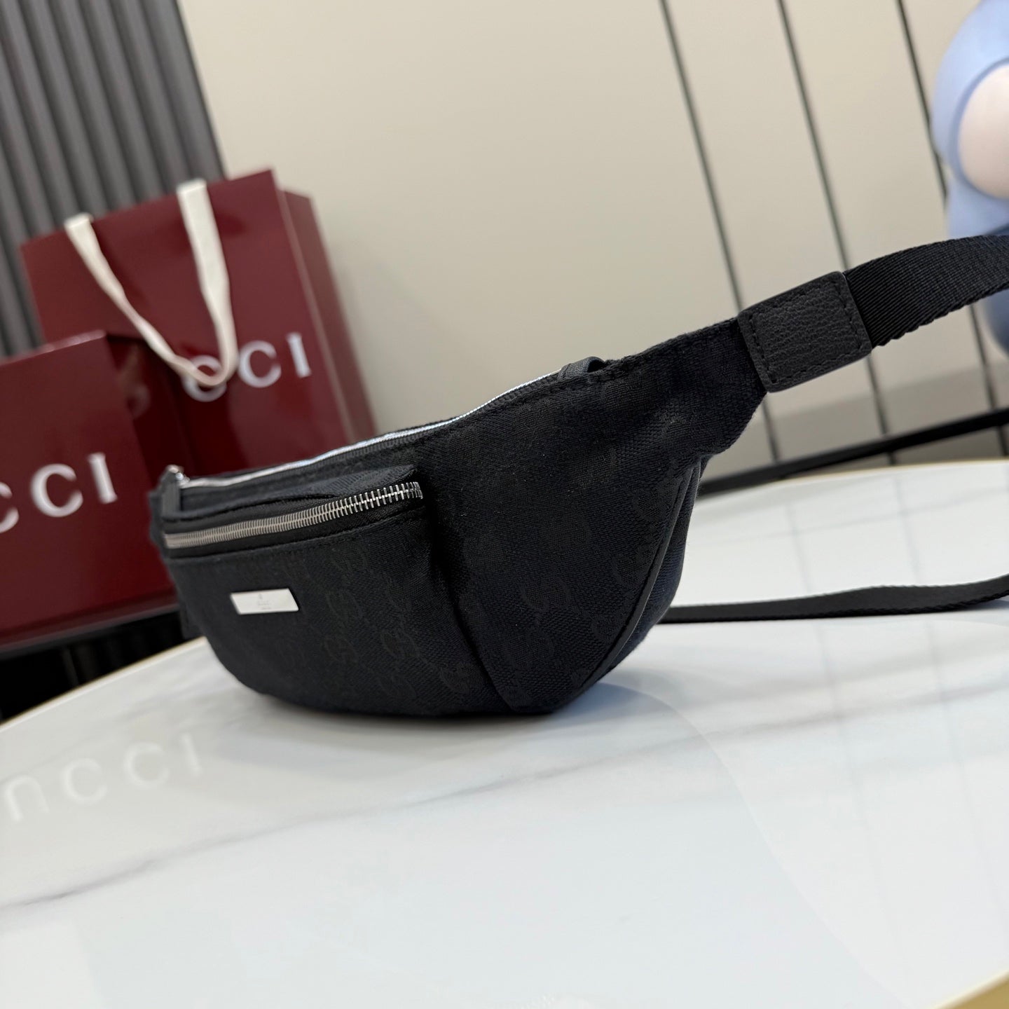 Gucci Black Leather Crossbody Bag