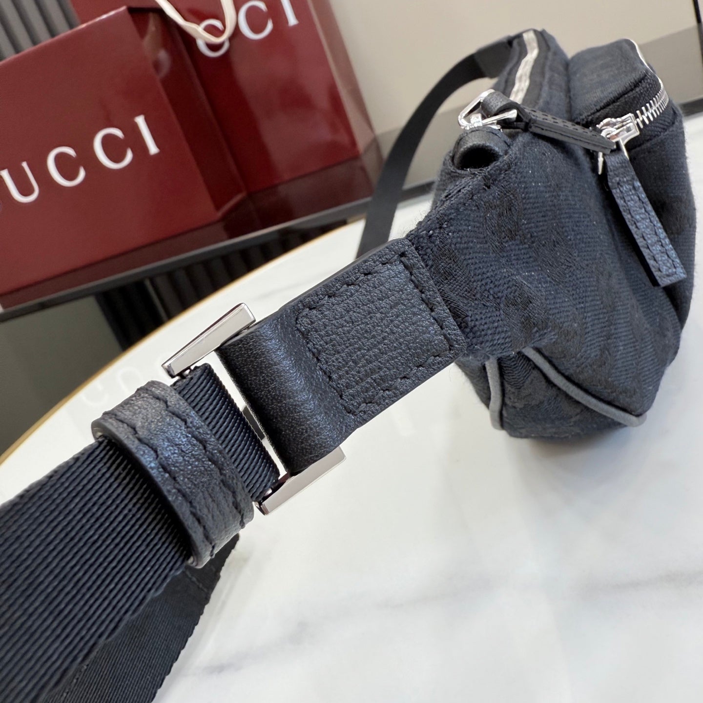 Gucci Black Leather Crossbody Bag