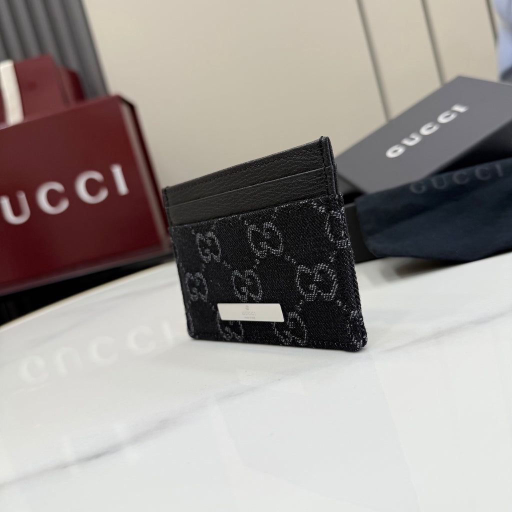 Gucci Black Leather Card Holder