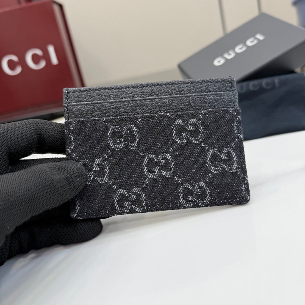Gucci Black Leather Card Holder