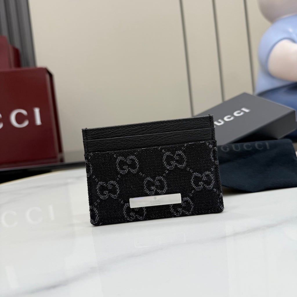 Gucci Black Leather Card Holder