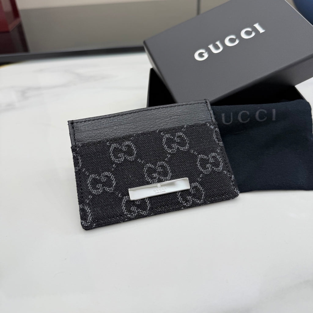 Gucci Black Leather Card Holder