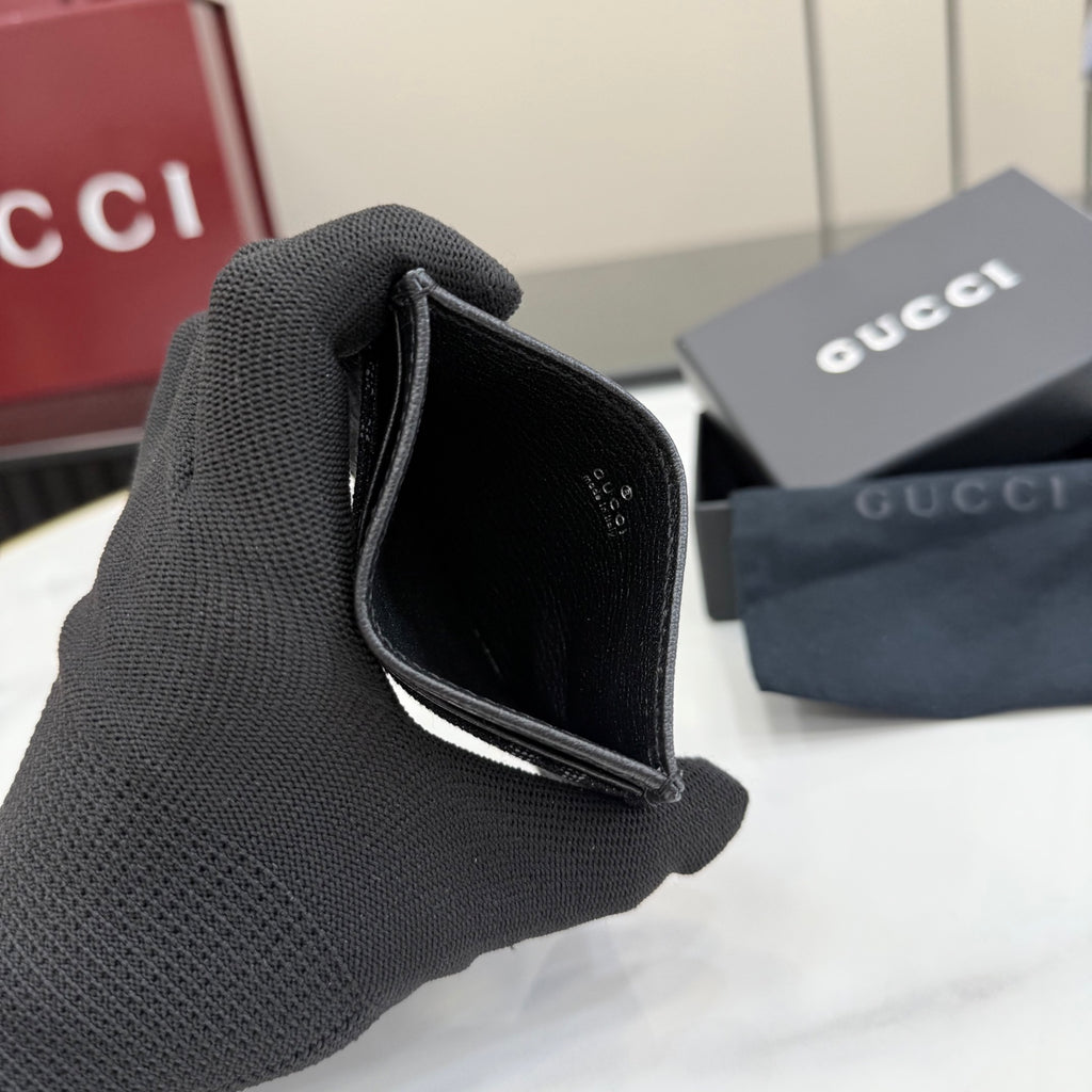 Gucci Black Leather Card Holder