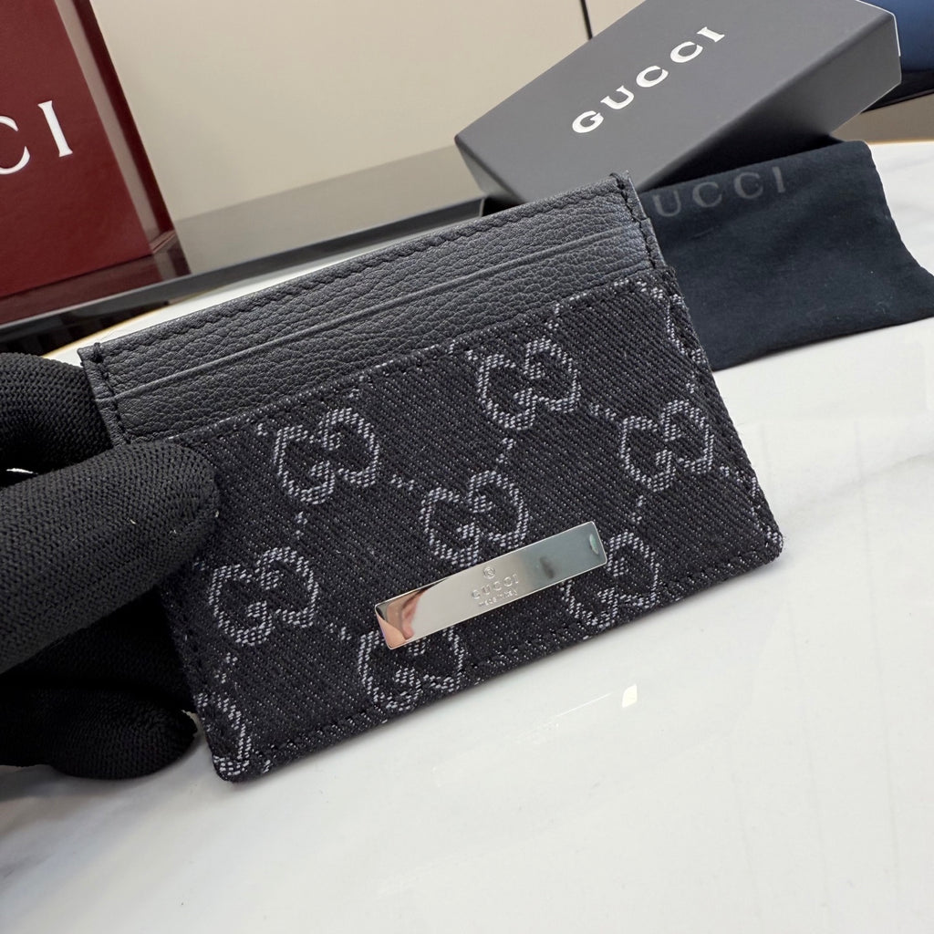 Gucci Black Leather Card Holder