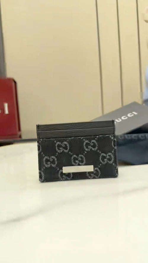 Gucci Black Nylon Card Holder