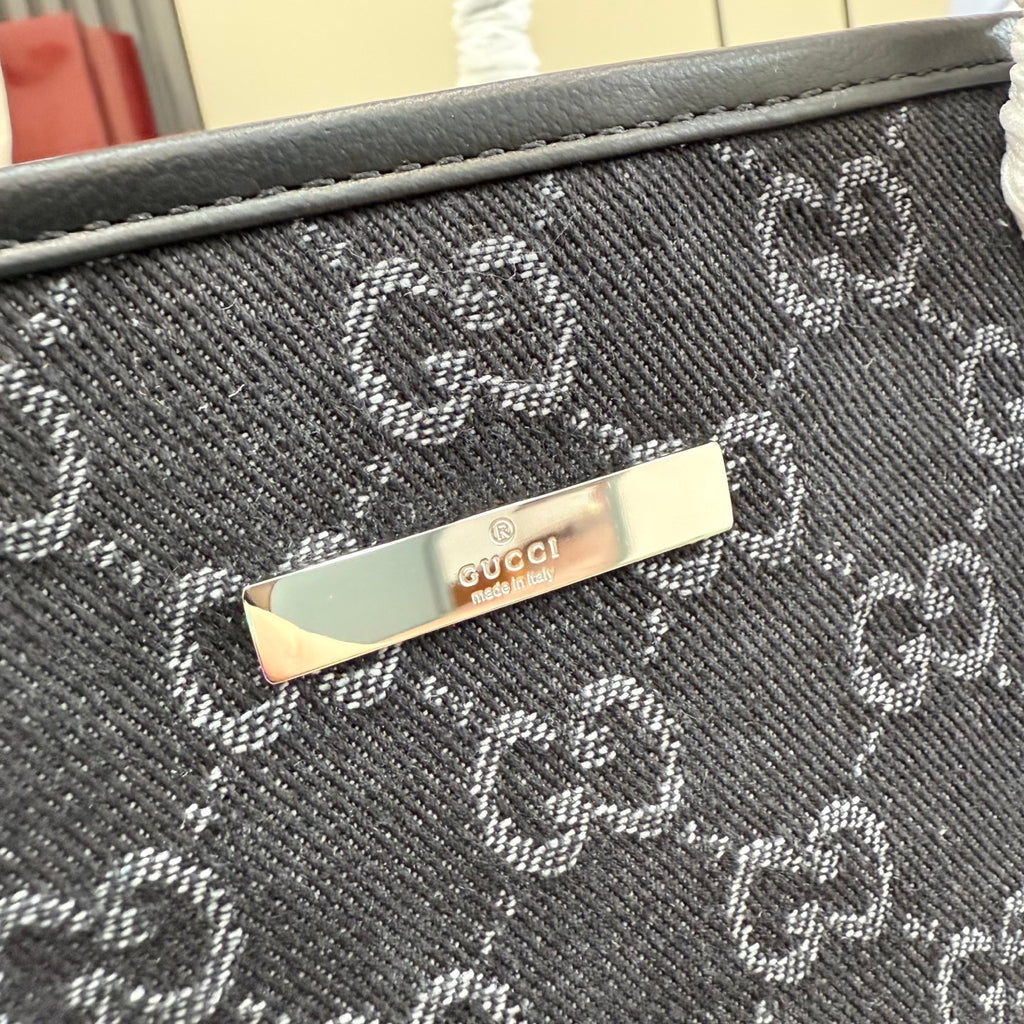 Gucci Black Nylon Tote Bag