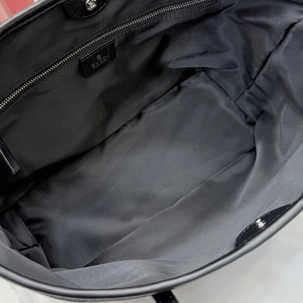 Gucci Black Nylon Tote Bag