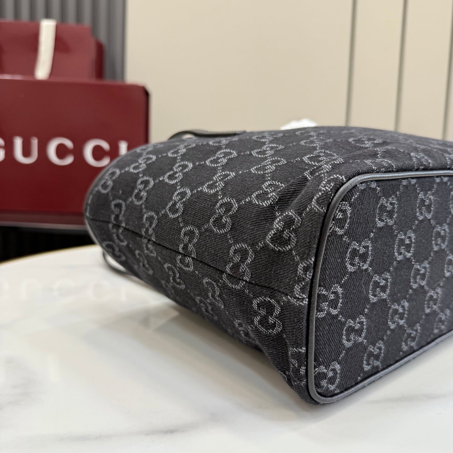 Gucci Black Nylon Tote Bag