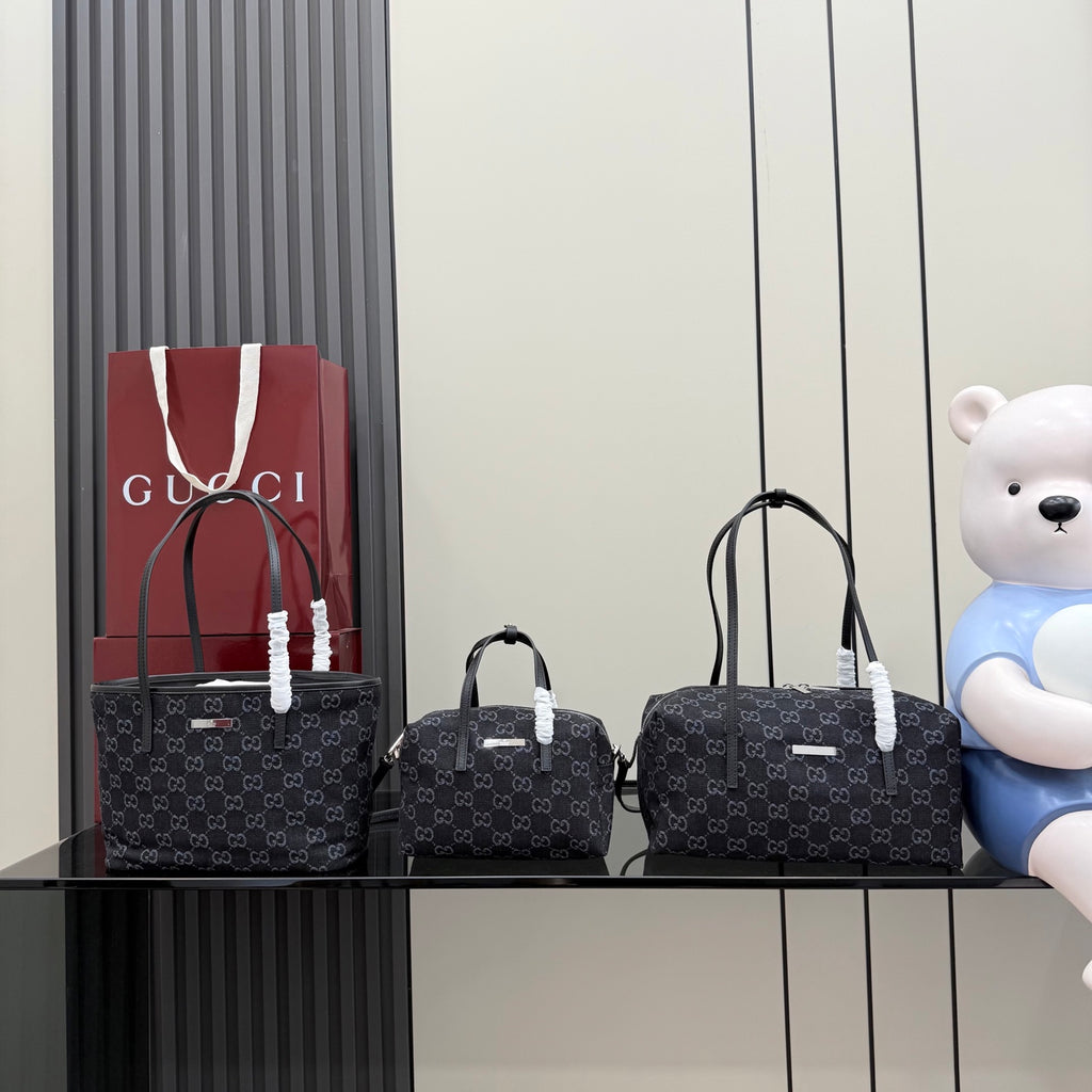 Gucci Black Leather Backpack
