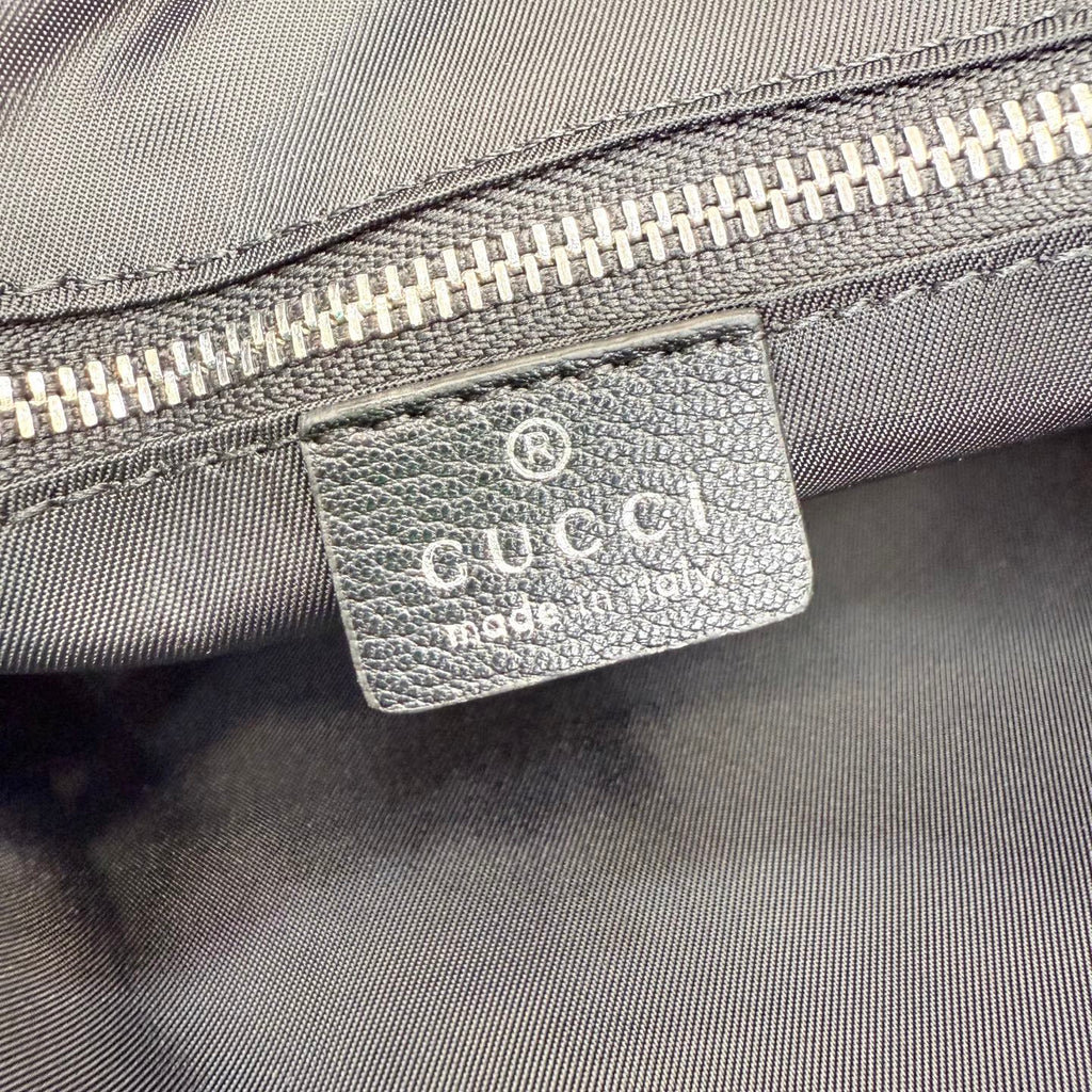 Gucci Black Leather Backpack