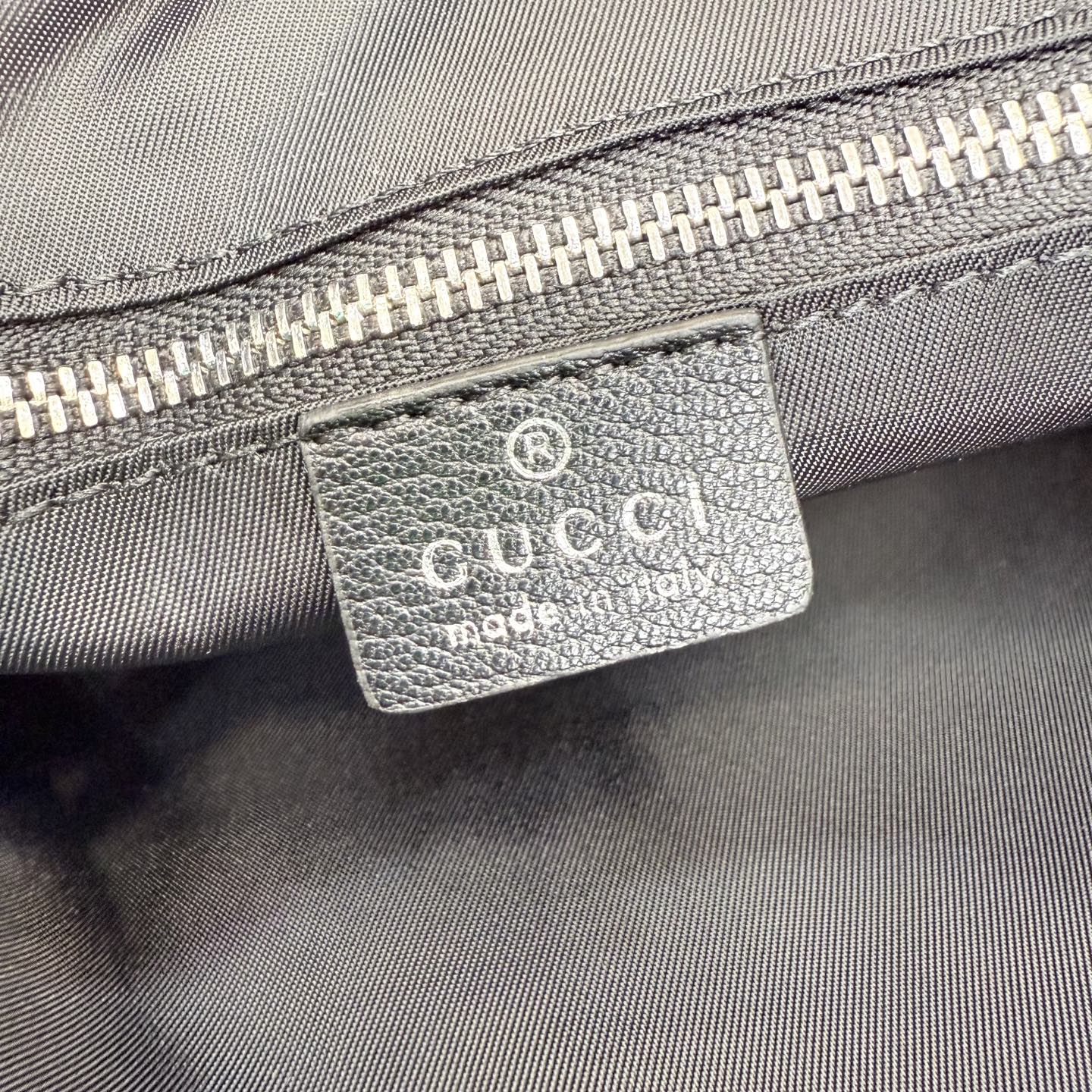 Gucci Black Leather Backpack