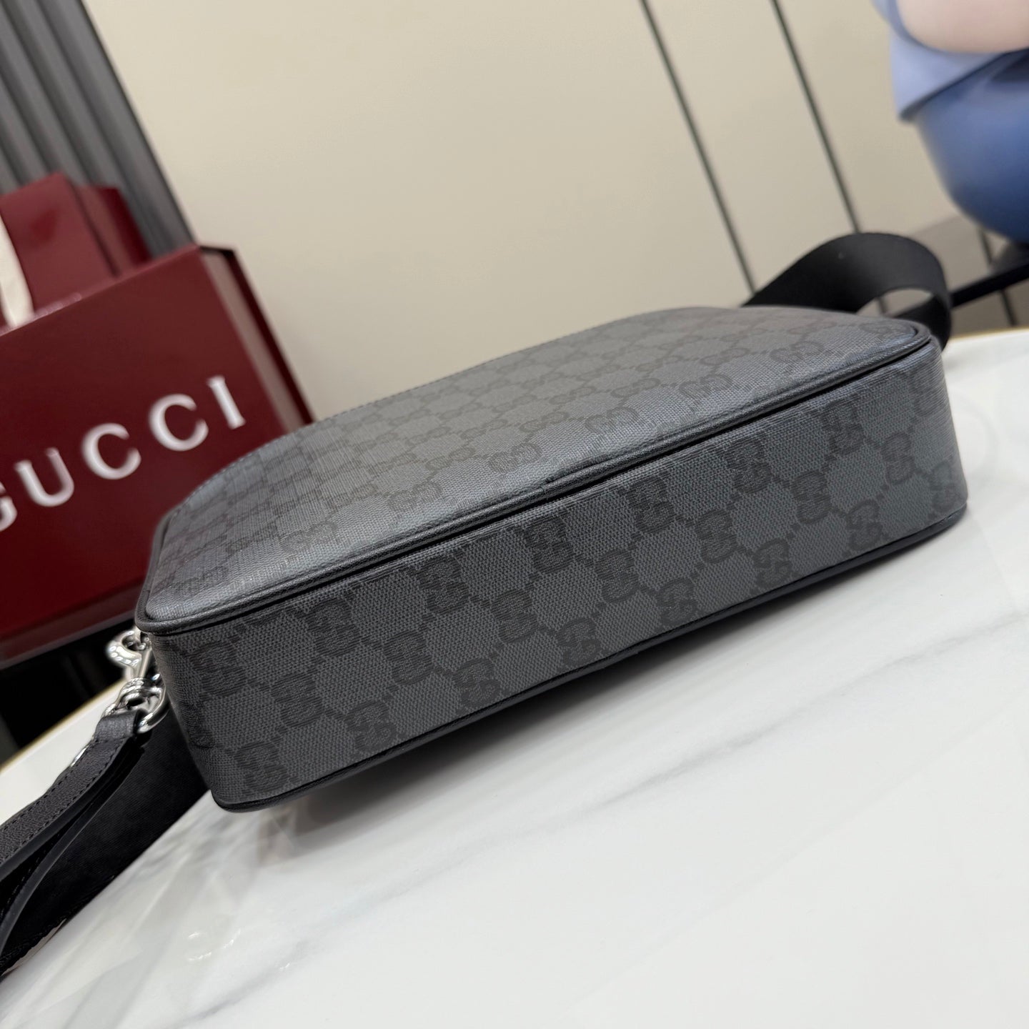 Gucci Black Leather Backpack