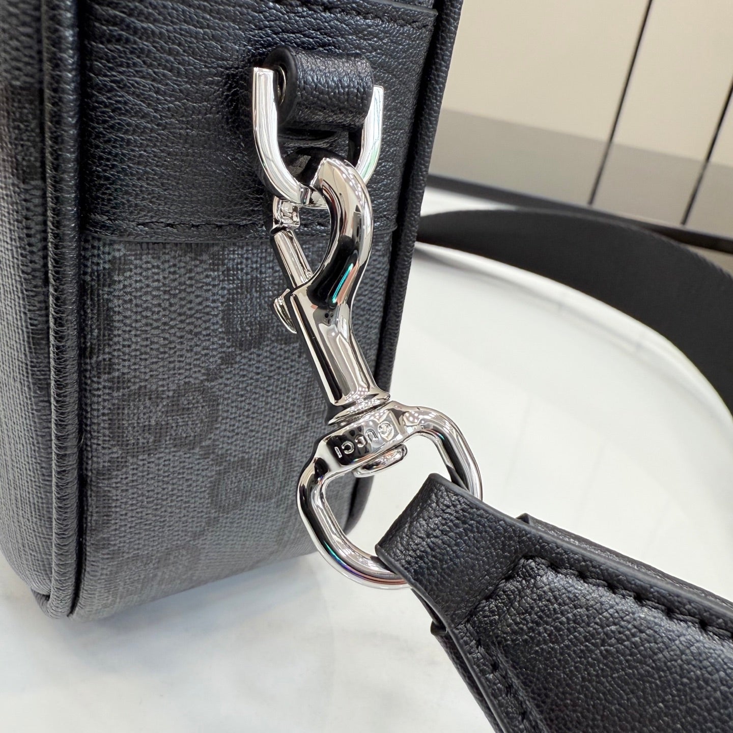 Gucci Black Leather Backpack